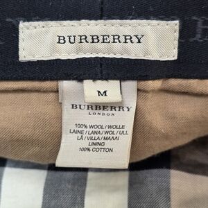 BURBERRY LONDON | Black Wool Newsboy Cap, Sz. M